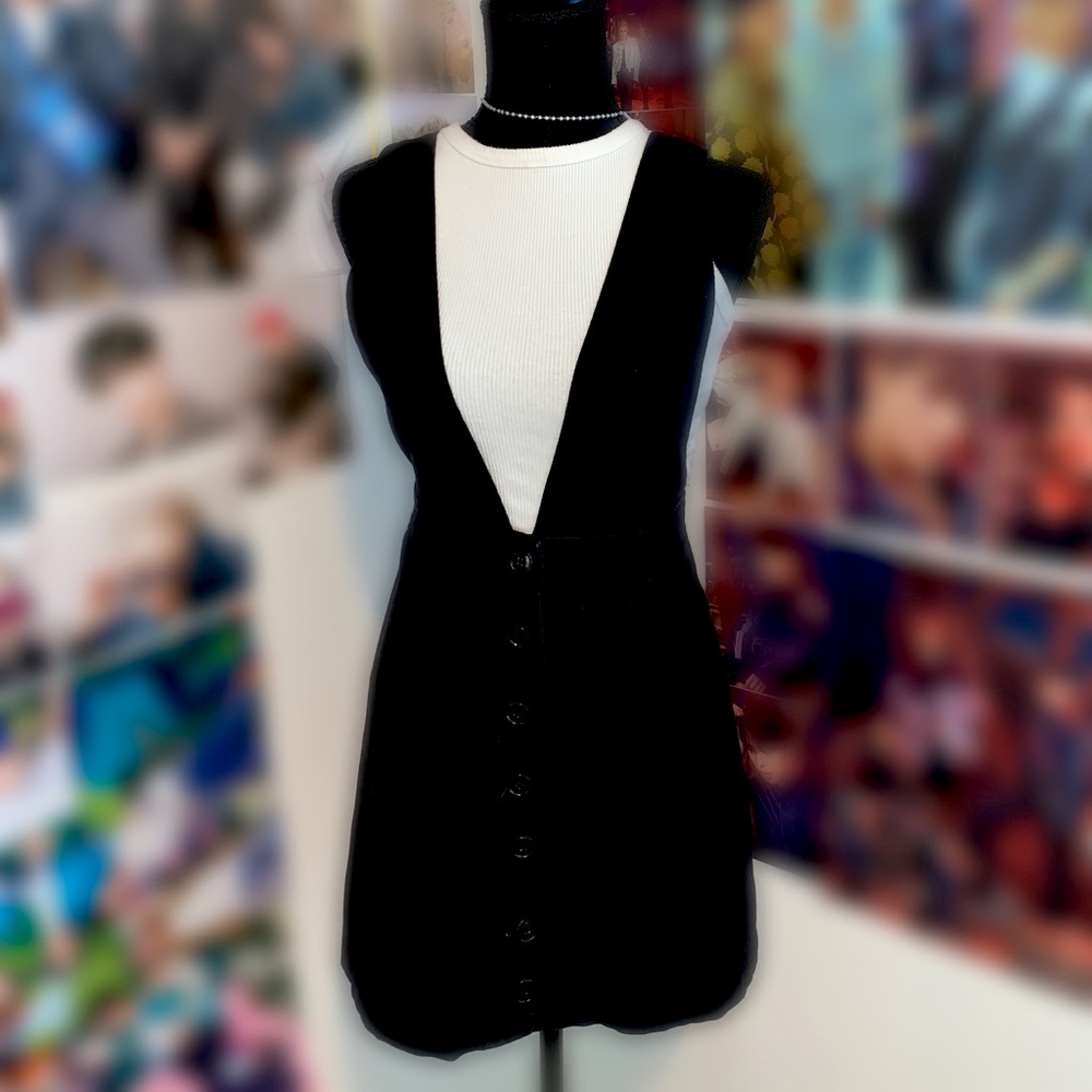 Forever 21 Black Skirt Romper